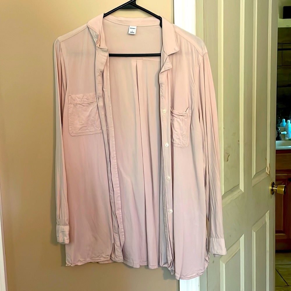 Okay Navy Womens button up